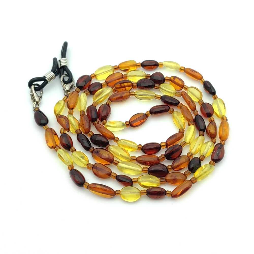 1.Шнурок для очков 5 в 1, янтарь